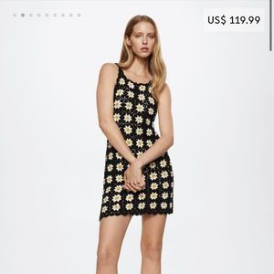 Mango crochet dress